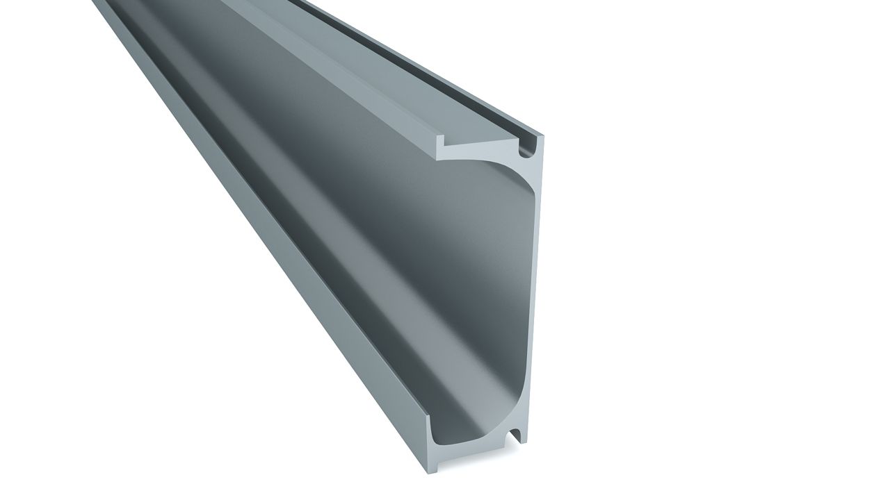 Enox Aluminium Handle Profile EAPS-028 – sleek aluminium handle profile in ALU/SS finish