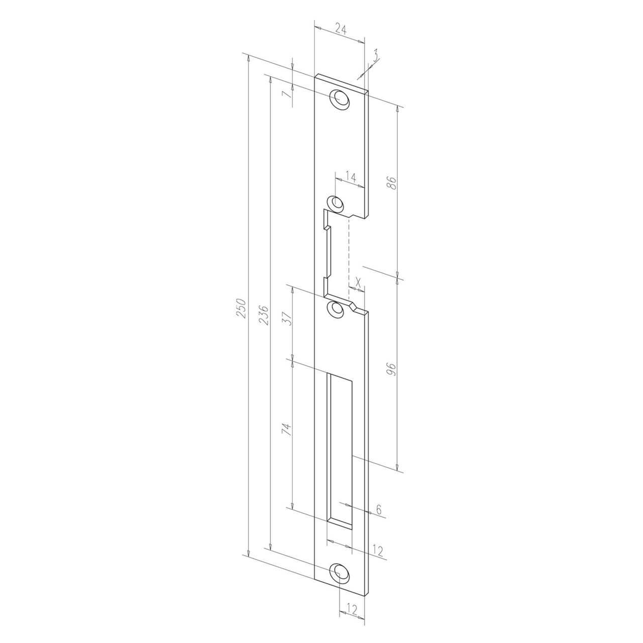 Image: Frontale 049 disegno con quote