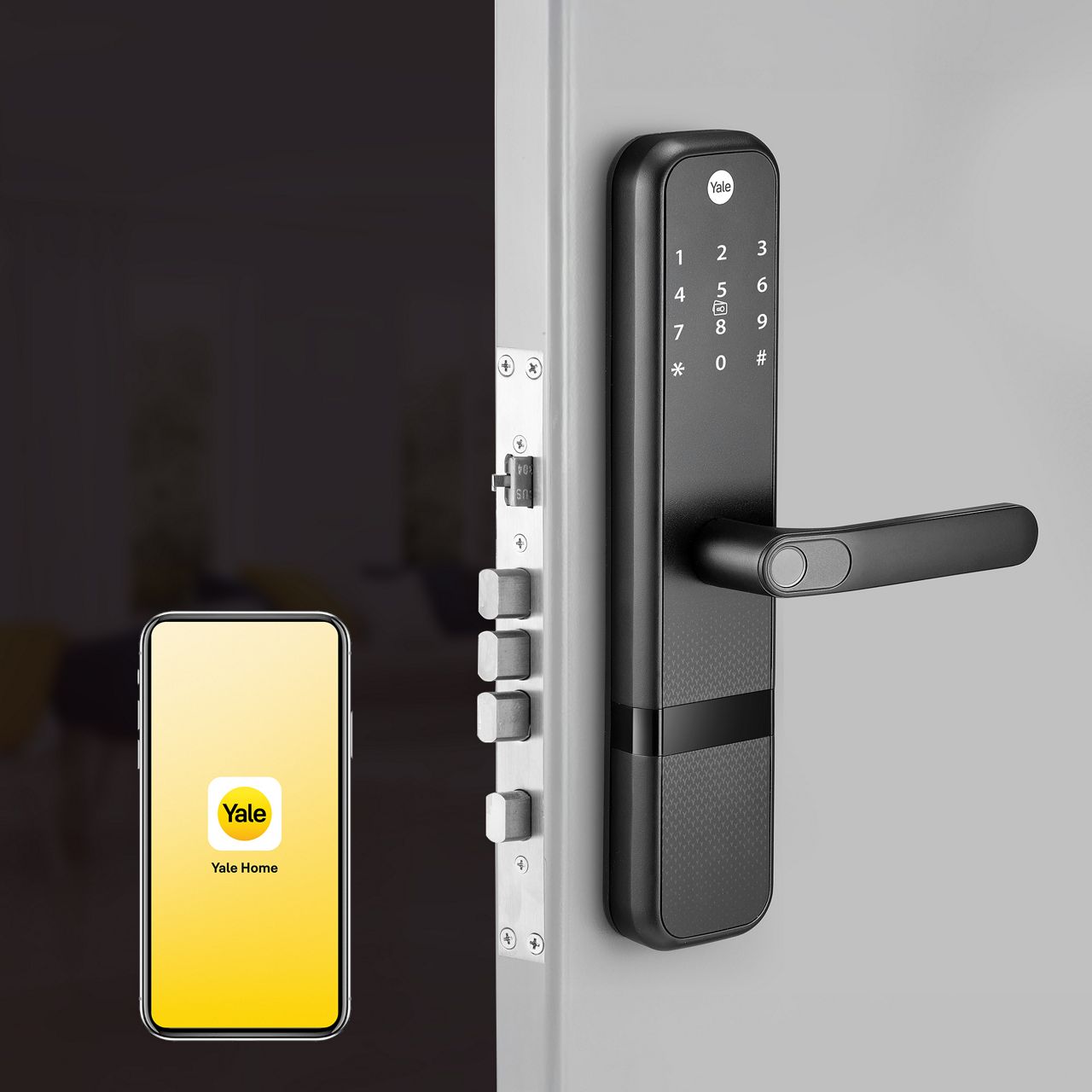 Yale Zuri is more than just a smart lock—it’s peace of mind, redefined. Designed with built-in Bluetooth, it seamlessly connects to the Yale Home App, giving you complete control over your door, no matter where you are.