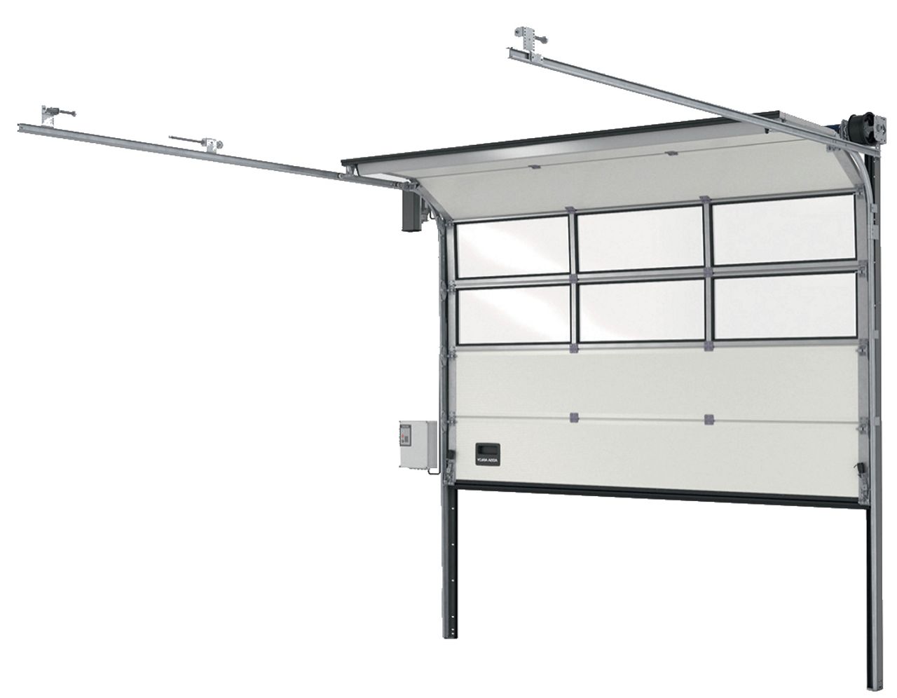 Normstahl Industriport OSP42DD sett fra innsiden
