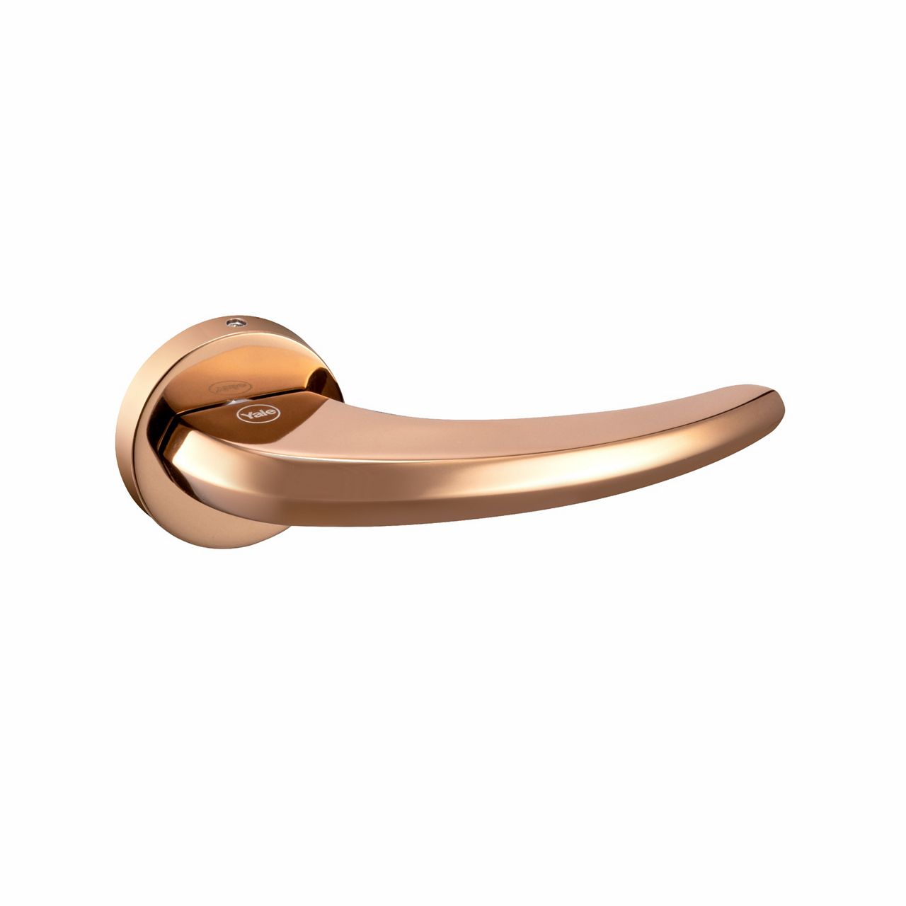 Image: Yale YMEL-706 Rose Gold Matt Mortise Lever Handle