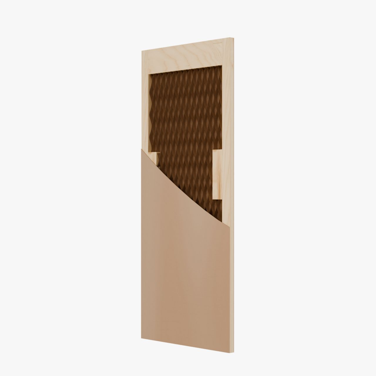 A semi solid flush panel door with a 35mm stiles and 110mm rails