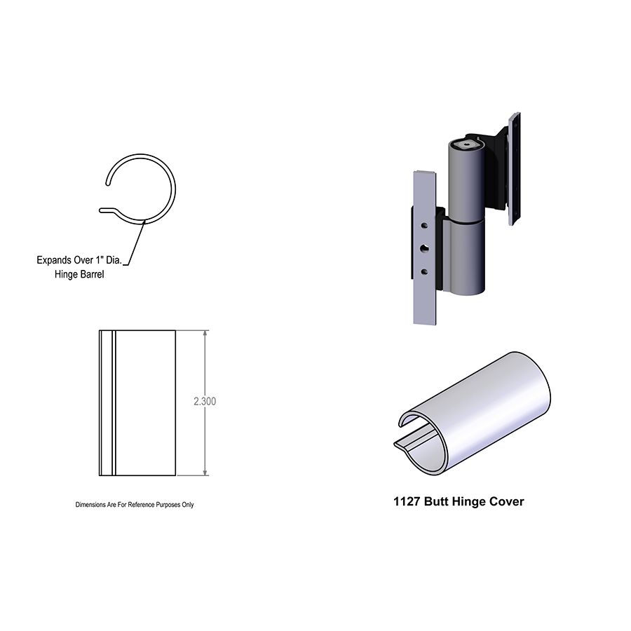 1127 Butt Hinge Cover
