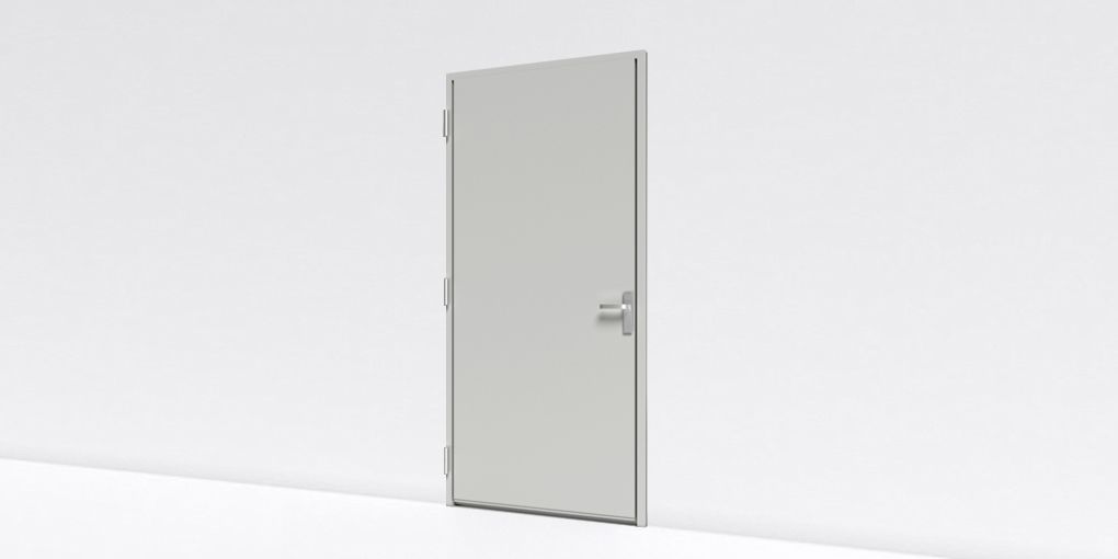 Vue intérieure objet BIM porte blindée d'appartement