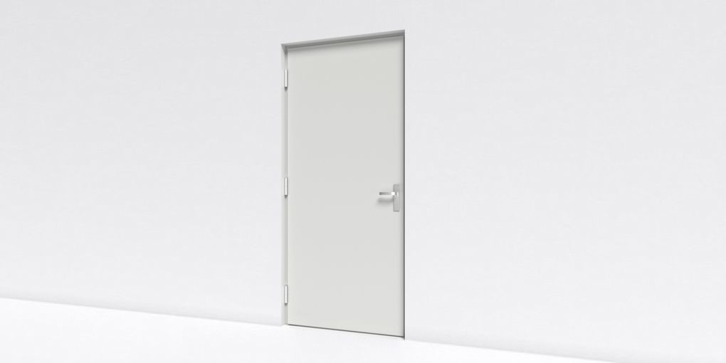 Vue intérieure objet BIM porte blindée d'appartement