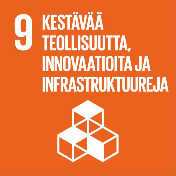 Kestävän kehityksen tavoitteen 9 tunnus 