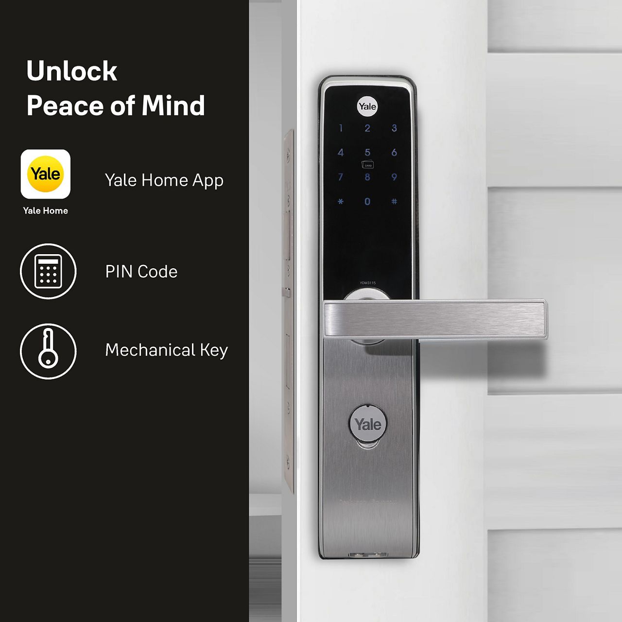 Image: It’s natural for a home to have multiple guests coming together under the same roof. Hence, the YDM3115A smart lock lets you enter home without needing to remember PIN codes simply because you can use RFID key tags for easy door access. 