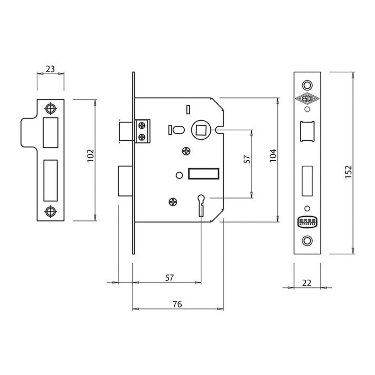 Image: 2 Lever Lockset