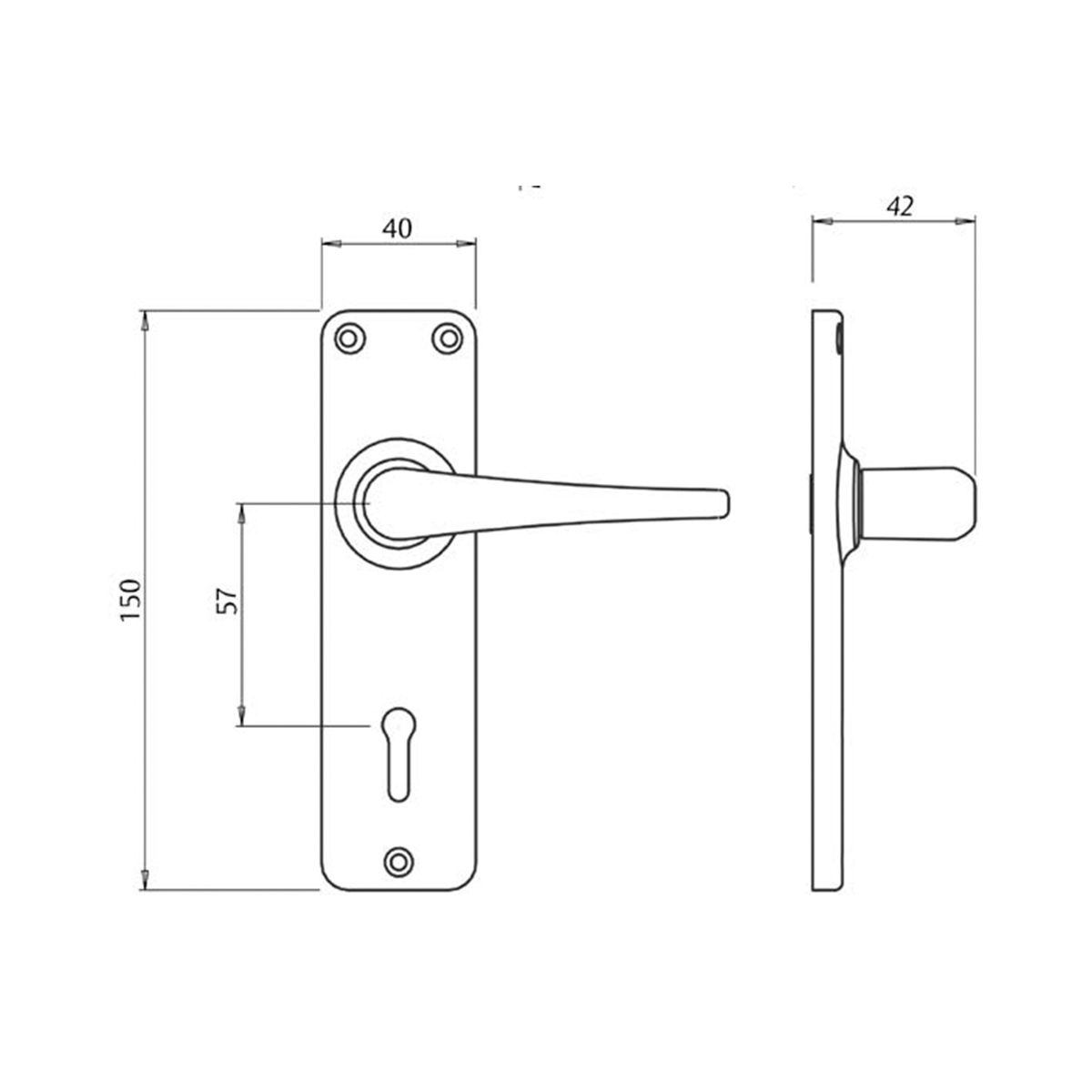 Image: 2 Lever Lockset