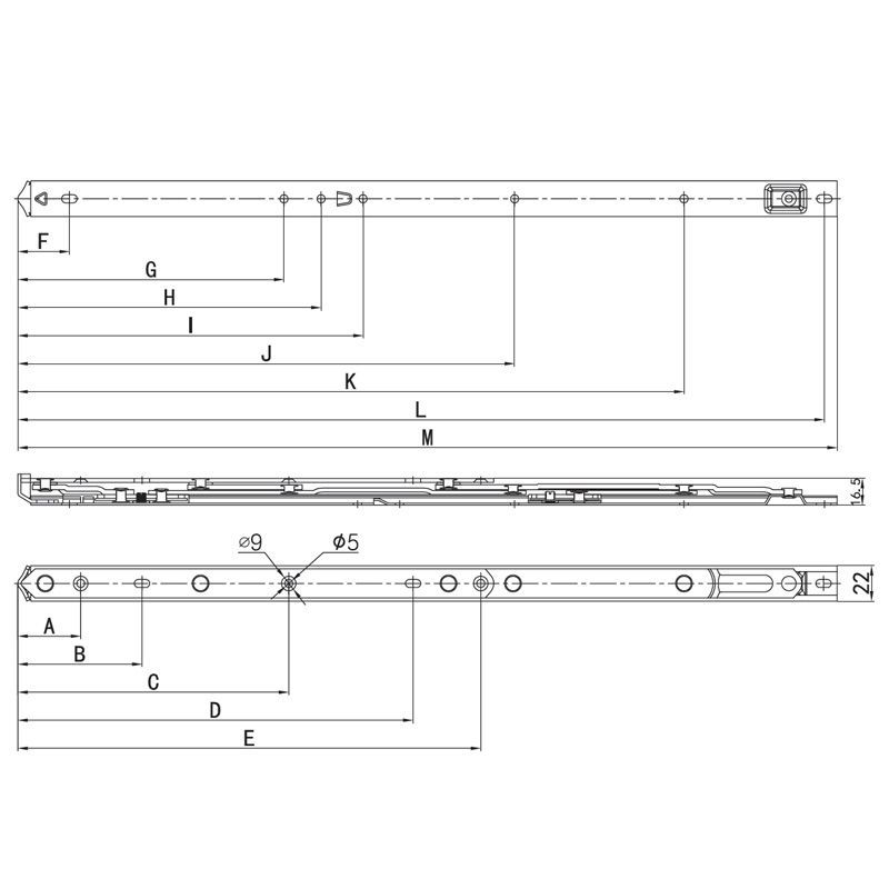 Image: 22mm Double Pivots Friction Hinge for Top-Hung Window Picture 2