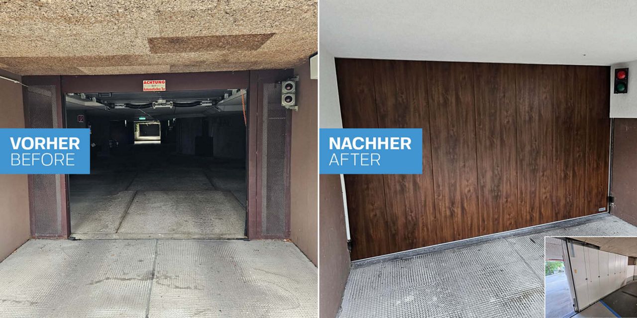 Nová kapitola pro podzemní parkoviště Boční sekční vrata od Normstahl