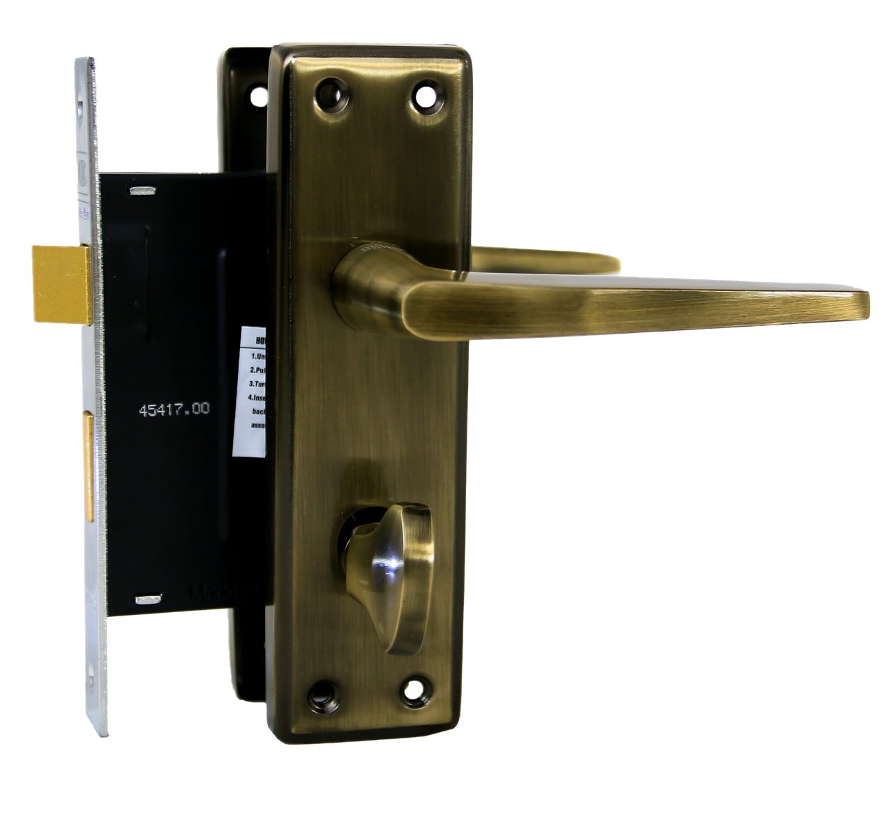 Image: lock for bathroom - antique color