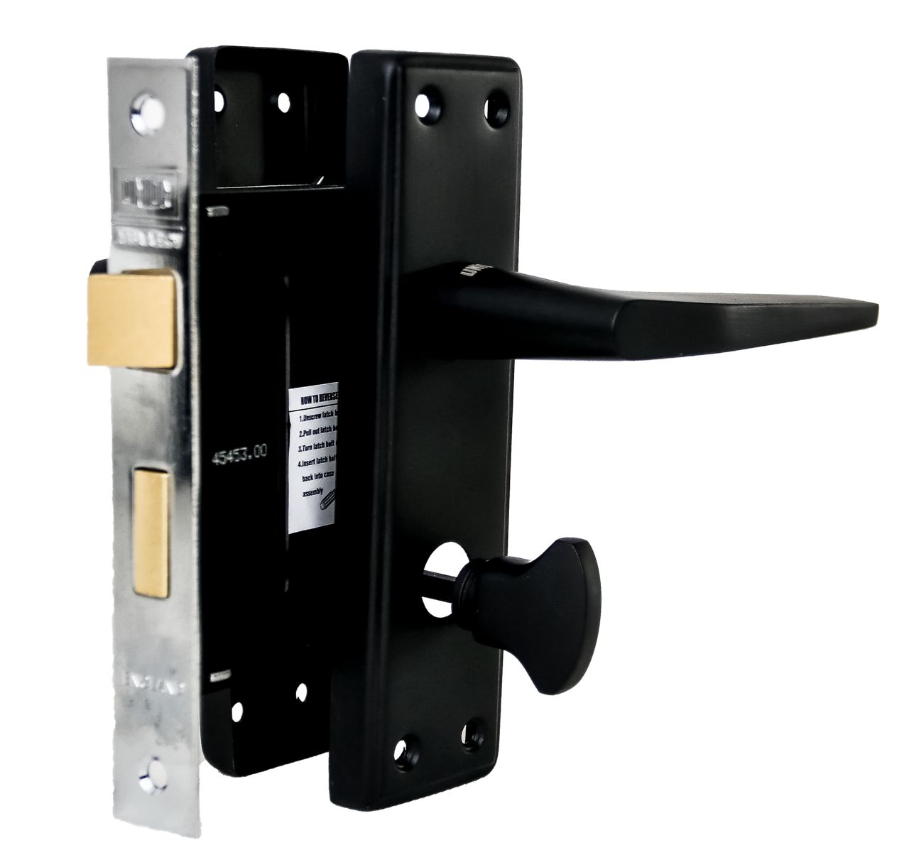Image: lock for bathroom black
