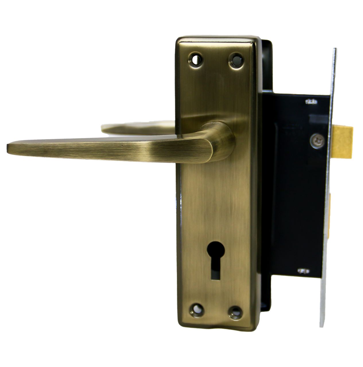 Image: door lock antique finish