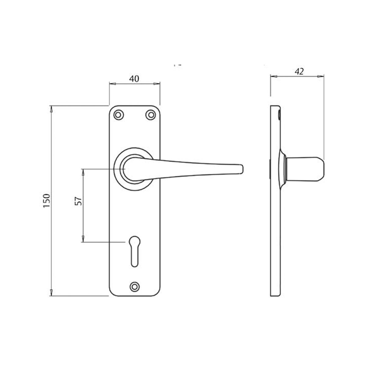 Image: 3 Lever Lockset