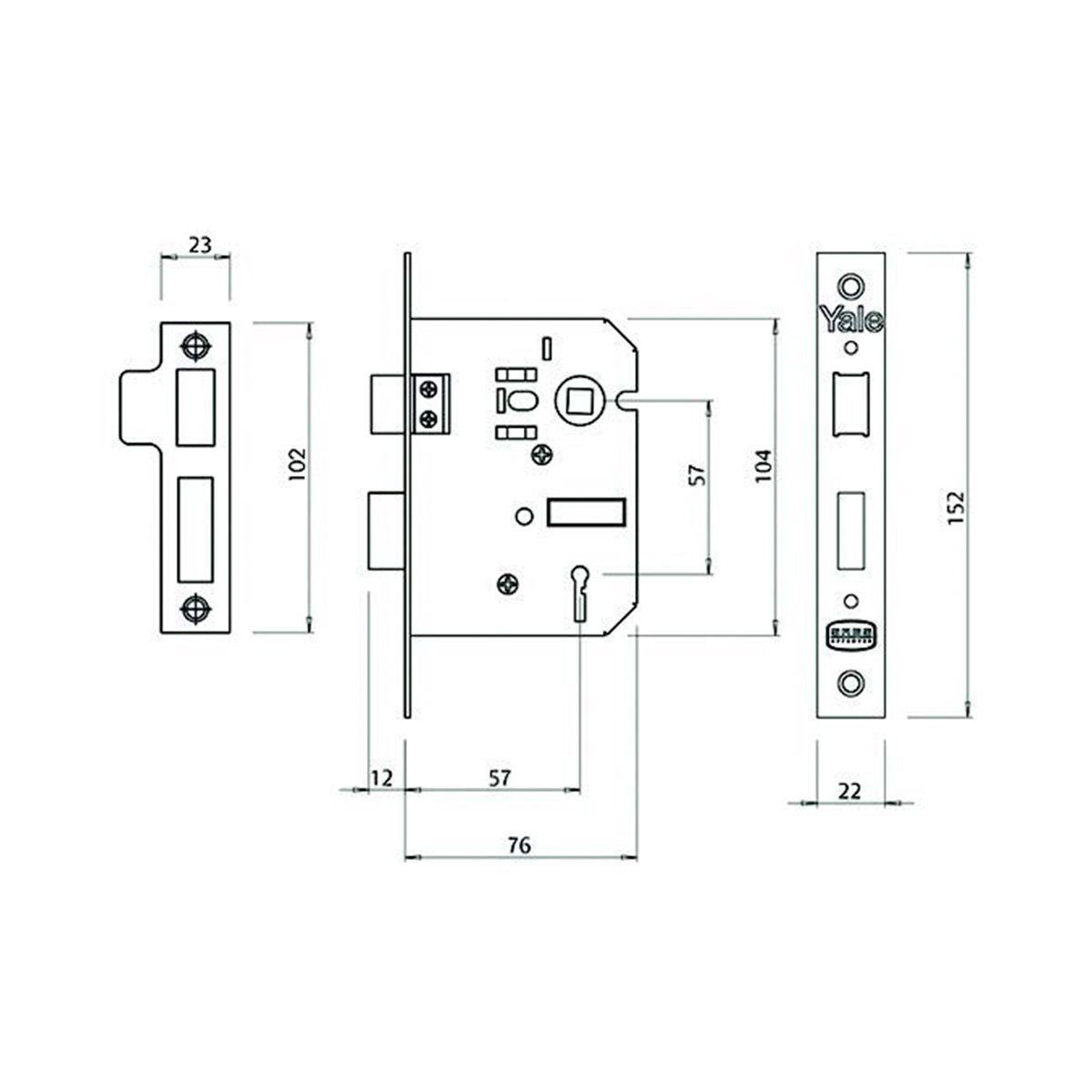 Image: 3 Lever Lockset