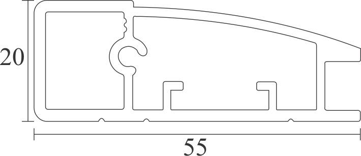 Image: Enox Aluminium Frame Profile EAPS-018 – sleek aluminium frame profile