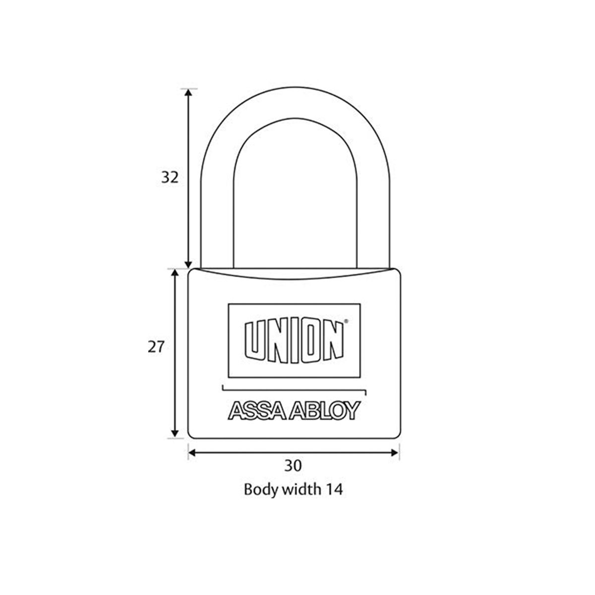 Image: 30mm Padlock Hardened Steel Long Shackle