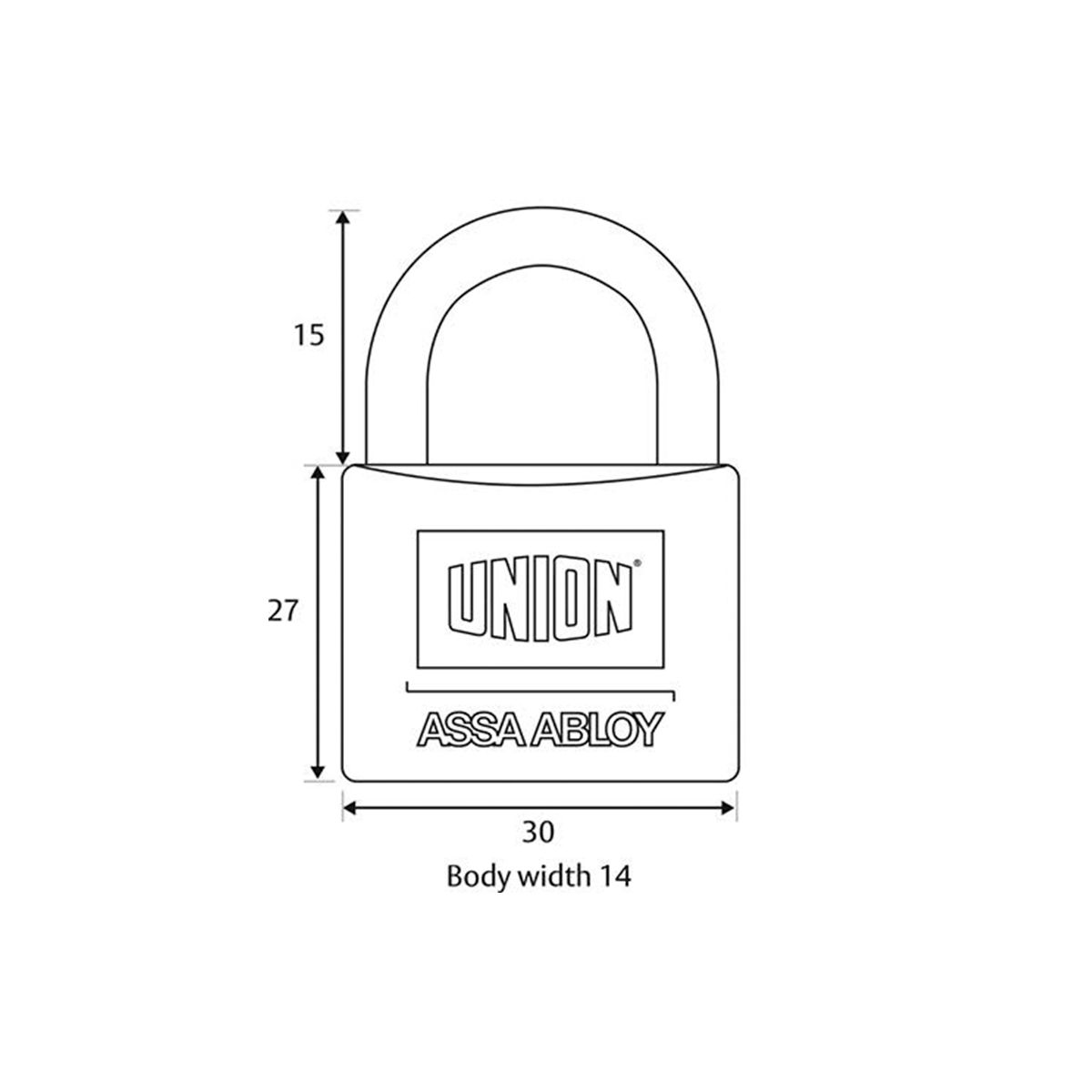 Image: 30mm Padlock Hardened Steel Shackle