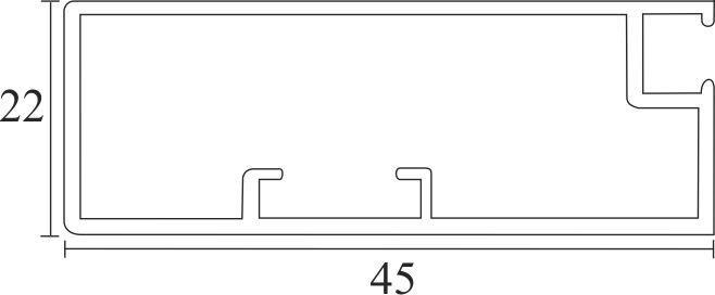 Image: Enox Aluminium Frame Profile EAPS-087 – ALU / SS finish