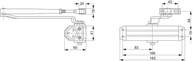 Image: DC110, dimensions in mm
