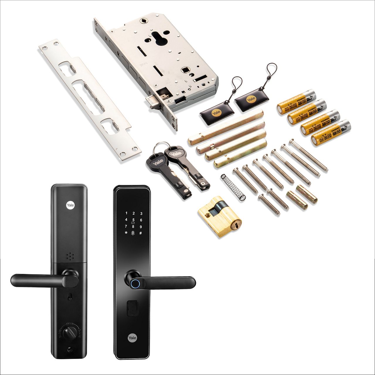 The Yale YDME100 NxT Smart Lock is a smart and extremely convenient solution for your home. You can have all the various access option to enter your home either via our new biometric Fingerprint scan, personalized PIN code or easy to carry RFID Card or em