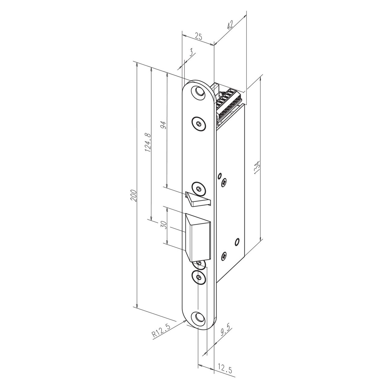 Incontro elettrico 351U80 disegno