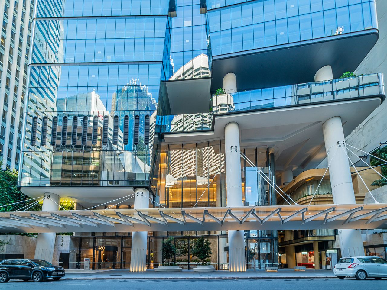 A street view of 360 Queen Street in Brisbane's CBD