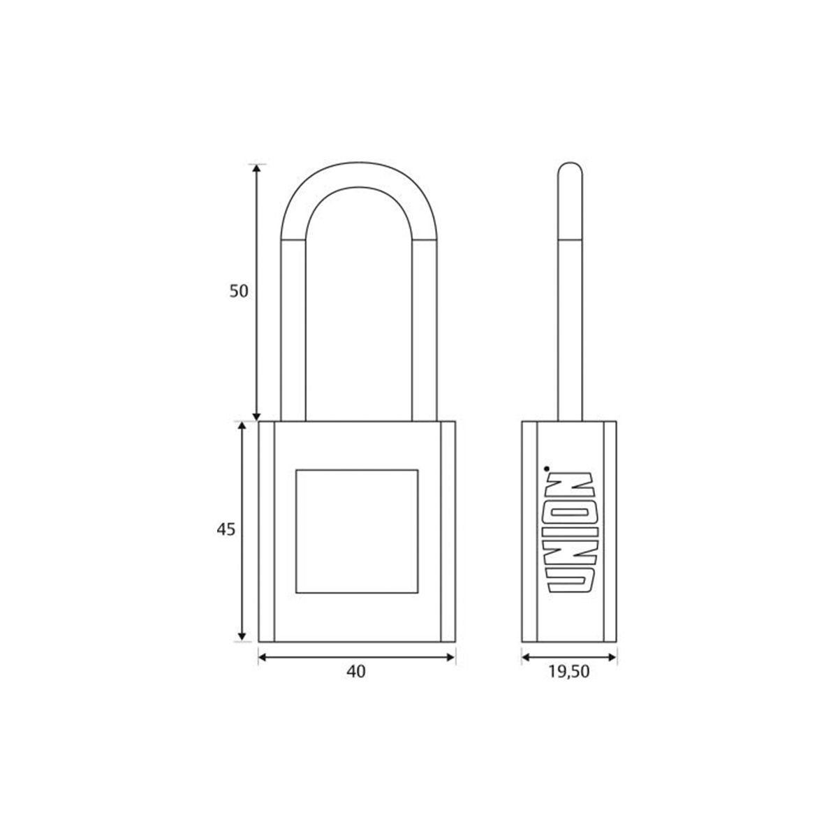 Image: 38mm Nylon Lockout Padlock