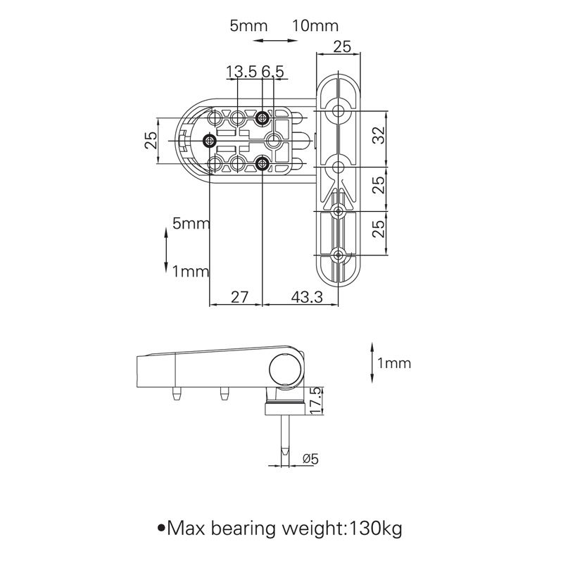 Image: 3D Door Hinge MJ10050900 Picture 2