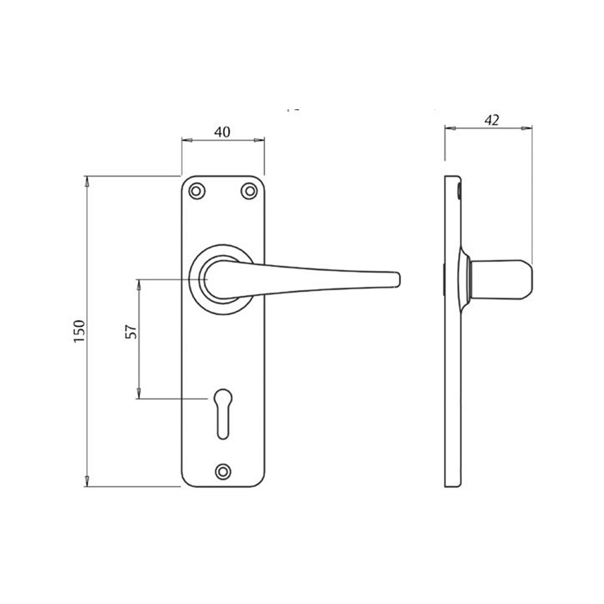 Image: 4 Lever Lockset