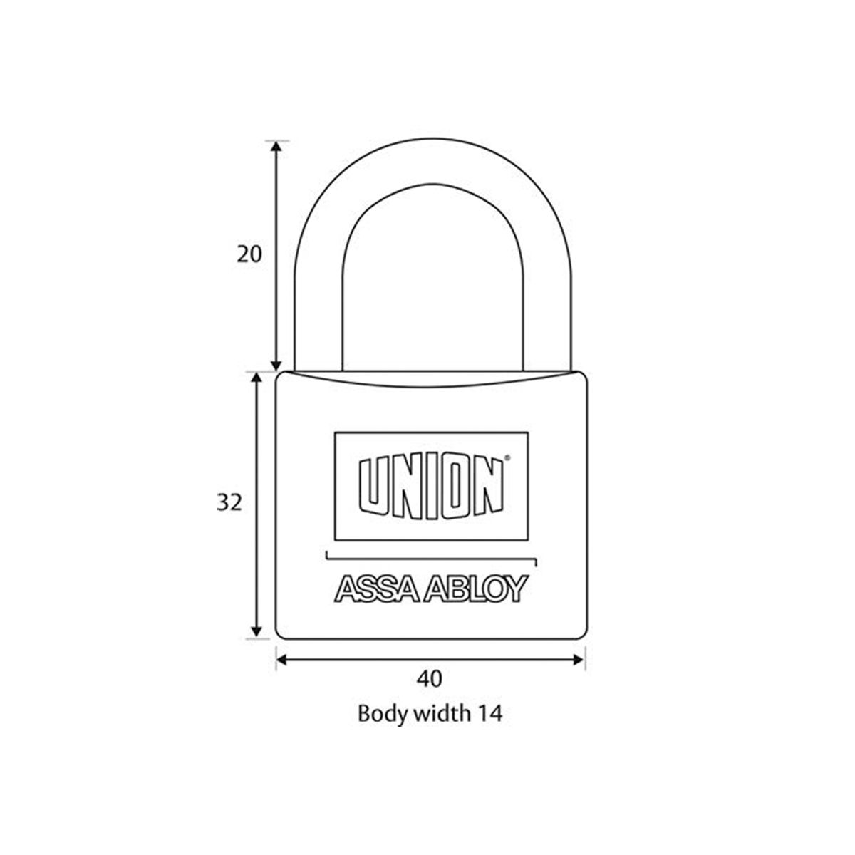 Image: 40mm Padlock Stainless Steel Shackle
