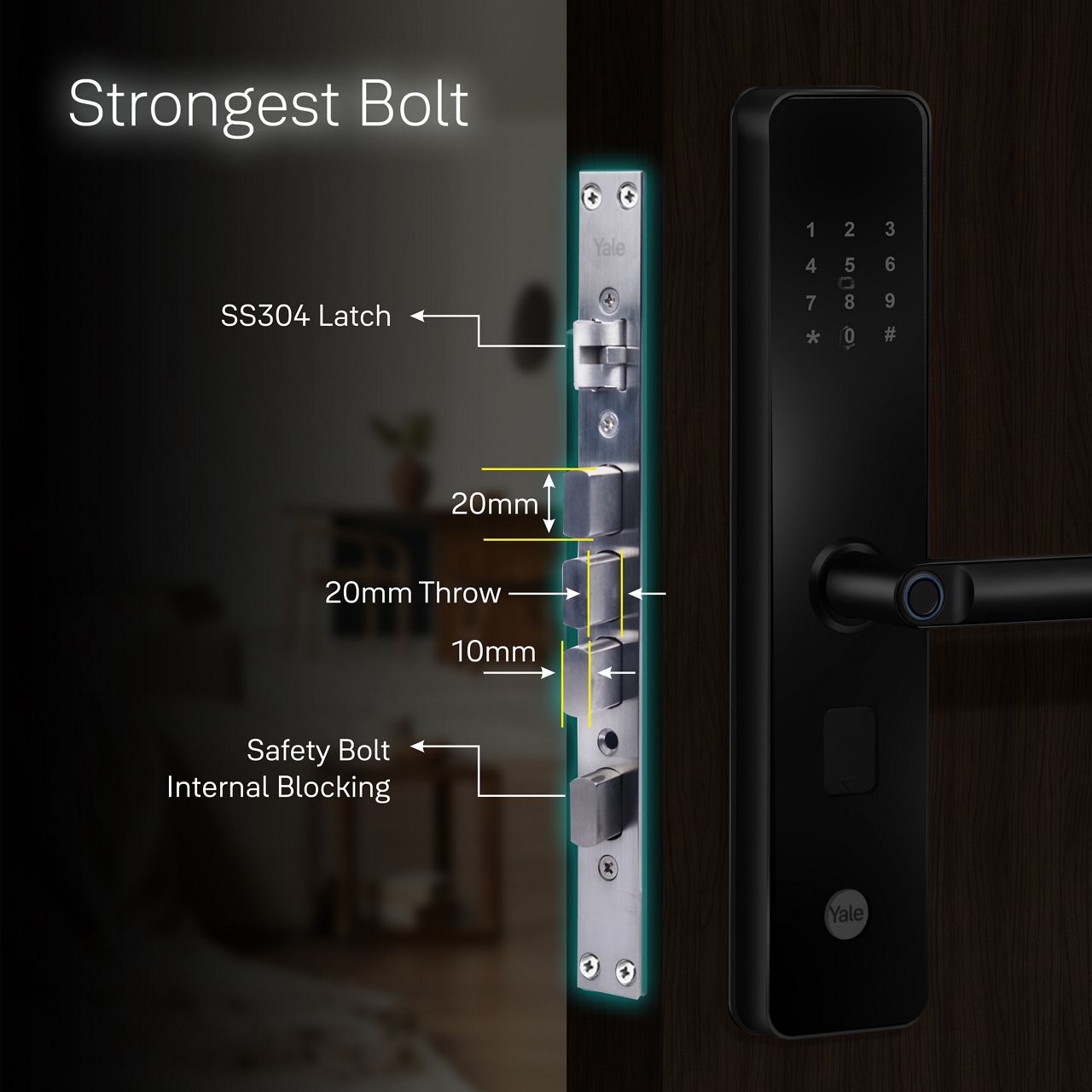 The Yale YDME100 NxT Smart Lock is a smart and extremely convenient solution for your home. You can have all the various access option to enter your home either via our new biometric Fingerprint scan, personalized PIN code or easy to carry RFID Card or em