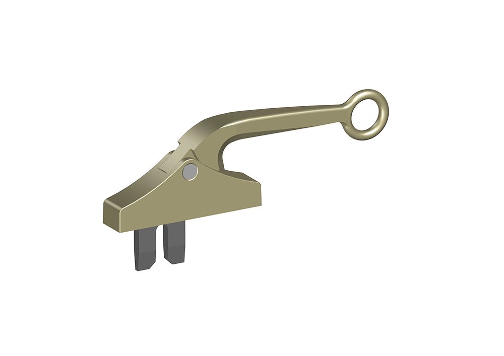 42C0009 Blind Mount Linear Pole Ring Handle 4"