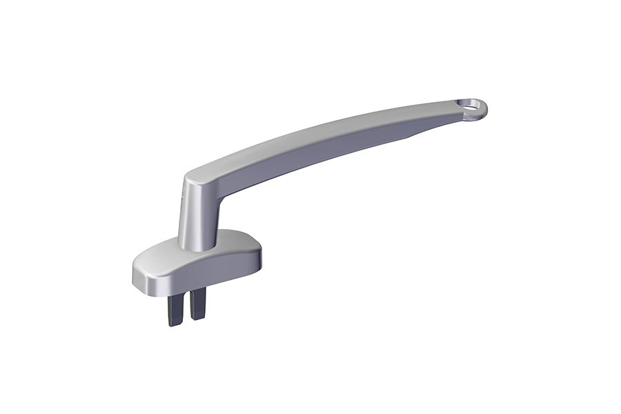 42C0017 Extended Pole Ring Euro Handle 8" Fork