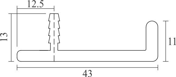 Image: Enox Aluminium Edge Profile EAPS-127 – sleek protective edge profile