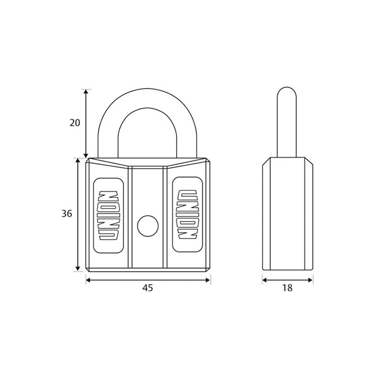 45mm Nylon Padlock