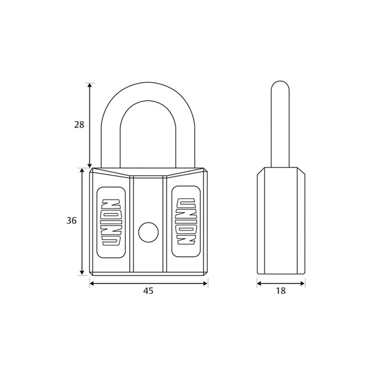 45mm Nylon Padlock