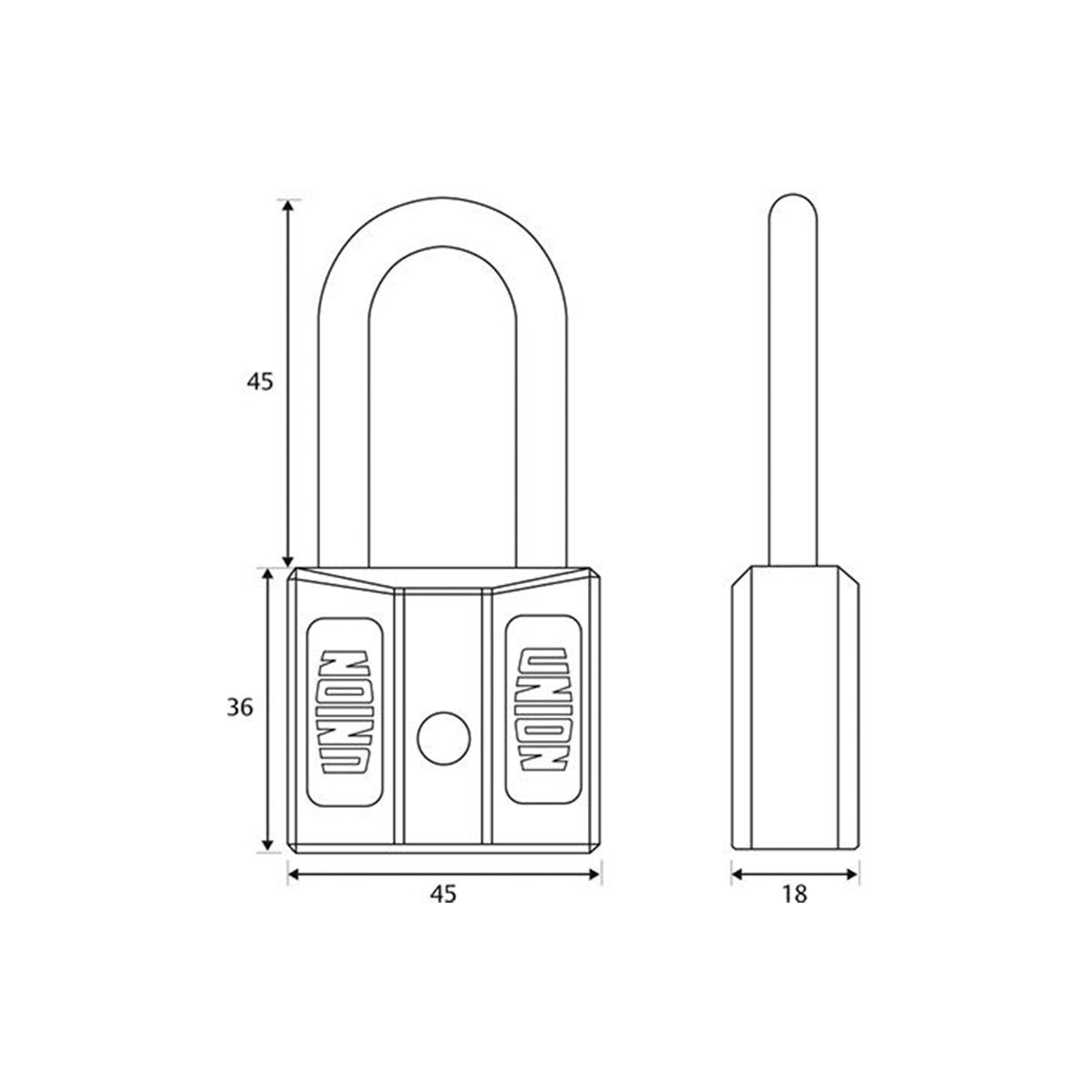 Image: 45mm Nylon Padlock