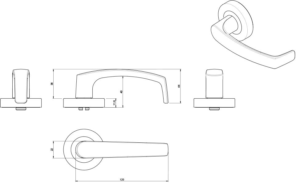 Lever 47 | ASSA ABLOY