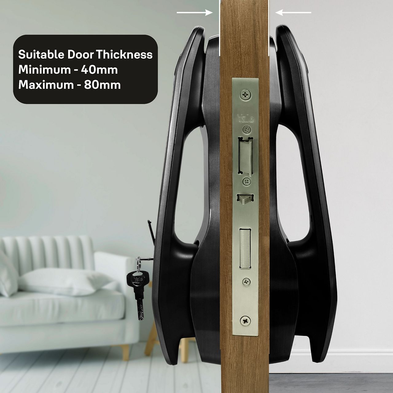 This all-new Push Pull Smart Lock YMI70A allows you to open door in various ways, so you can enjoy the access option either via fingerprint scan, personalized PIN code, RFID key tag or simply via Yale Home App.