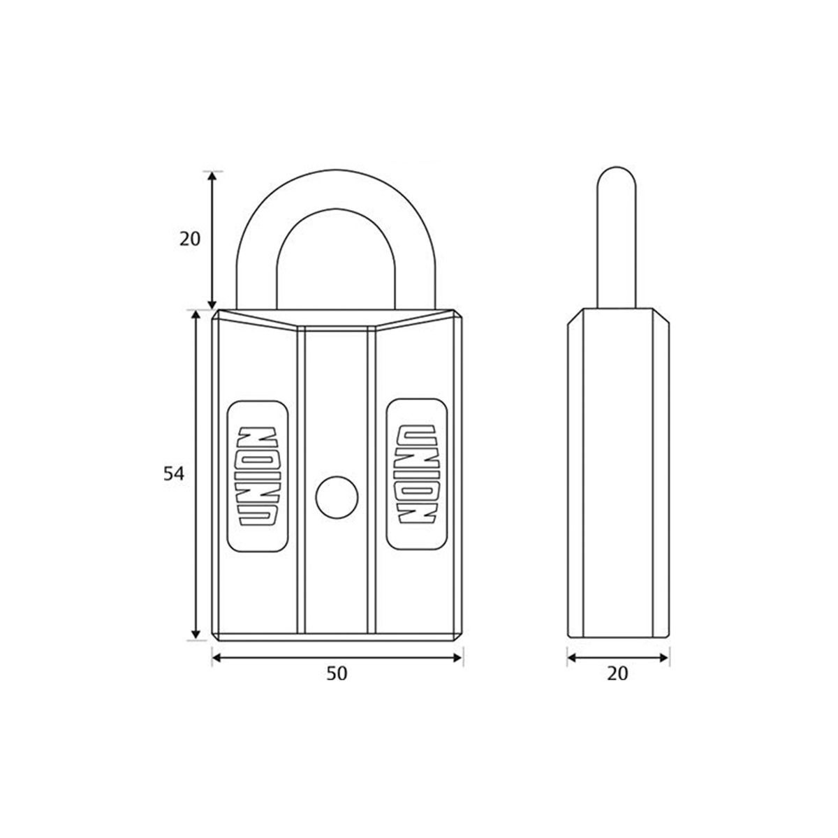 Image: 50mm Nylon Padlock