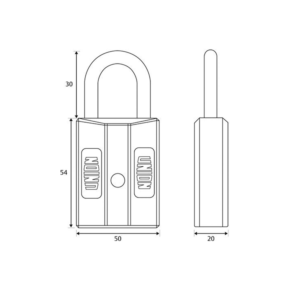 Image: 50mm Nylon Padlock