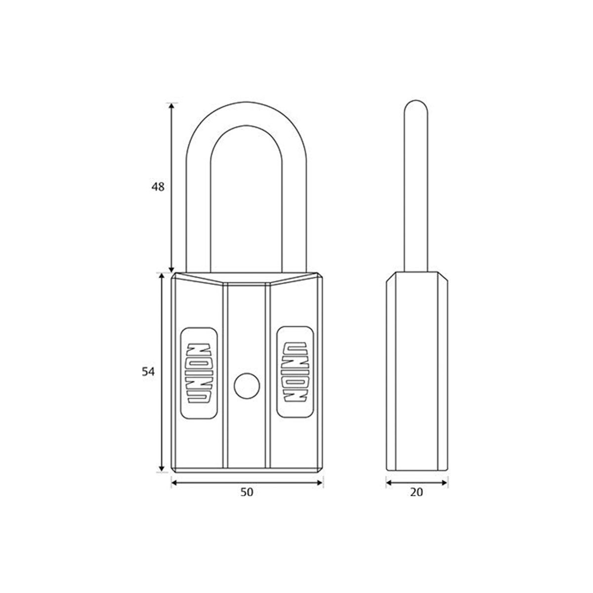 Image: 50mm Nylon Padlock