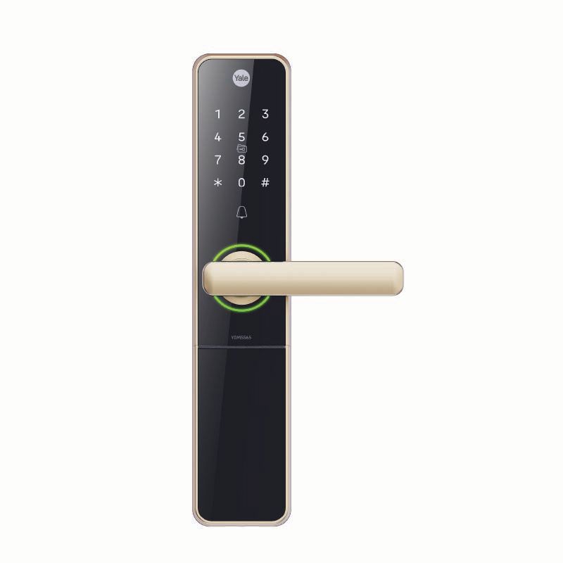 Image: yale-smart-lock-ydm5565-front-gold