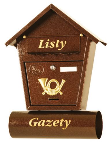 Skrzynka na listy z gazetnikiem LT1T