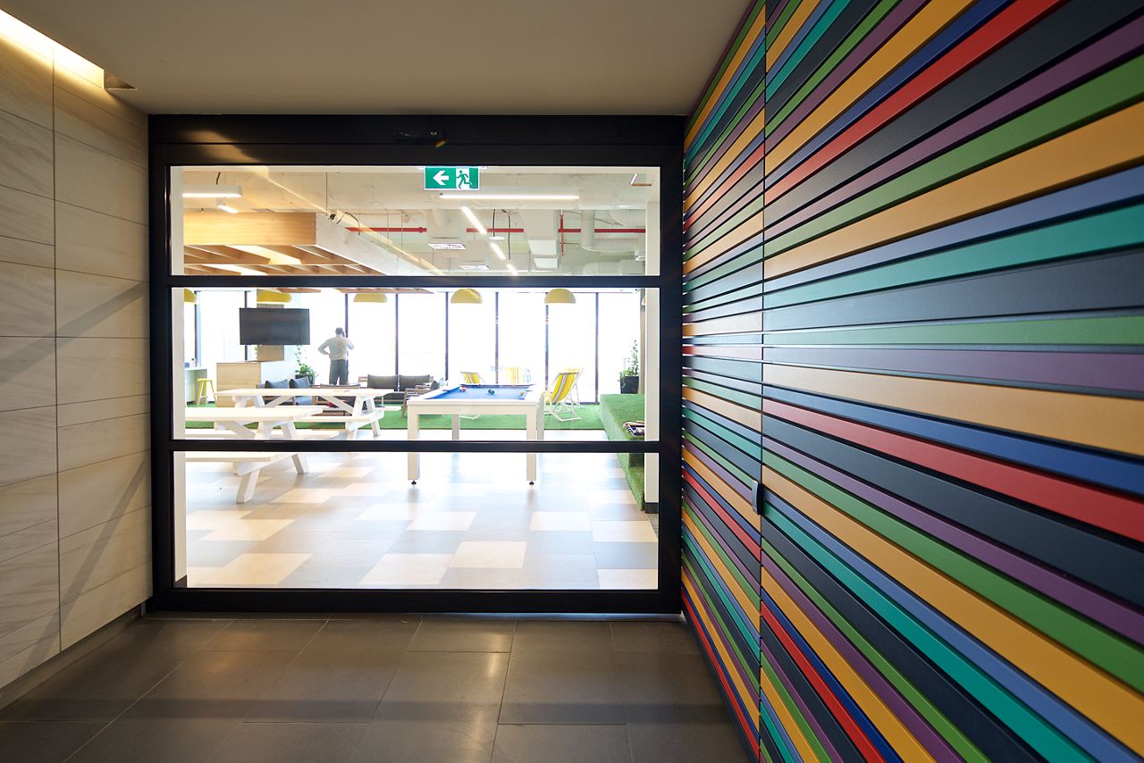 Porte coulissante télescopique Record