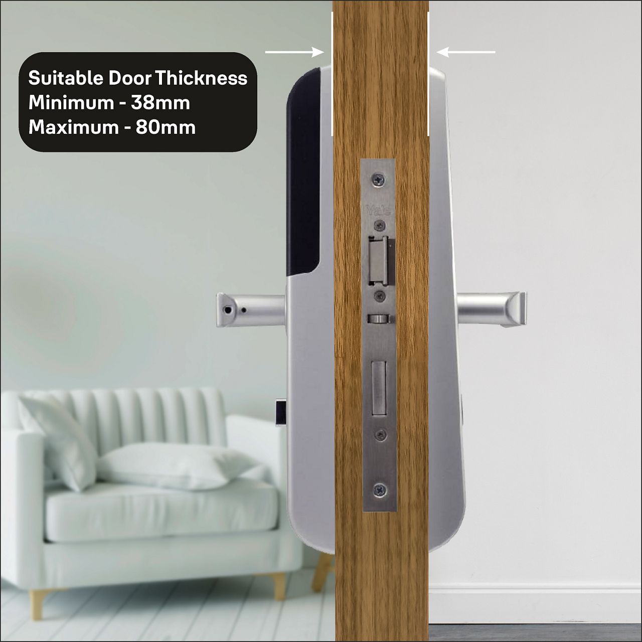 Image: It’s natural for a home to have multiple guests coming together under the same roof. Hence, the YDM3115A smart lock lets you enter home without needing to remember PIN codes simply because you can use RFID key tags for easy door access. 
