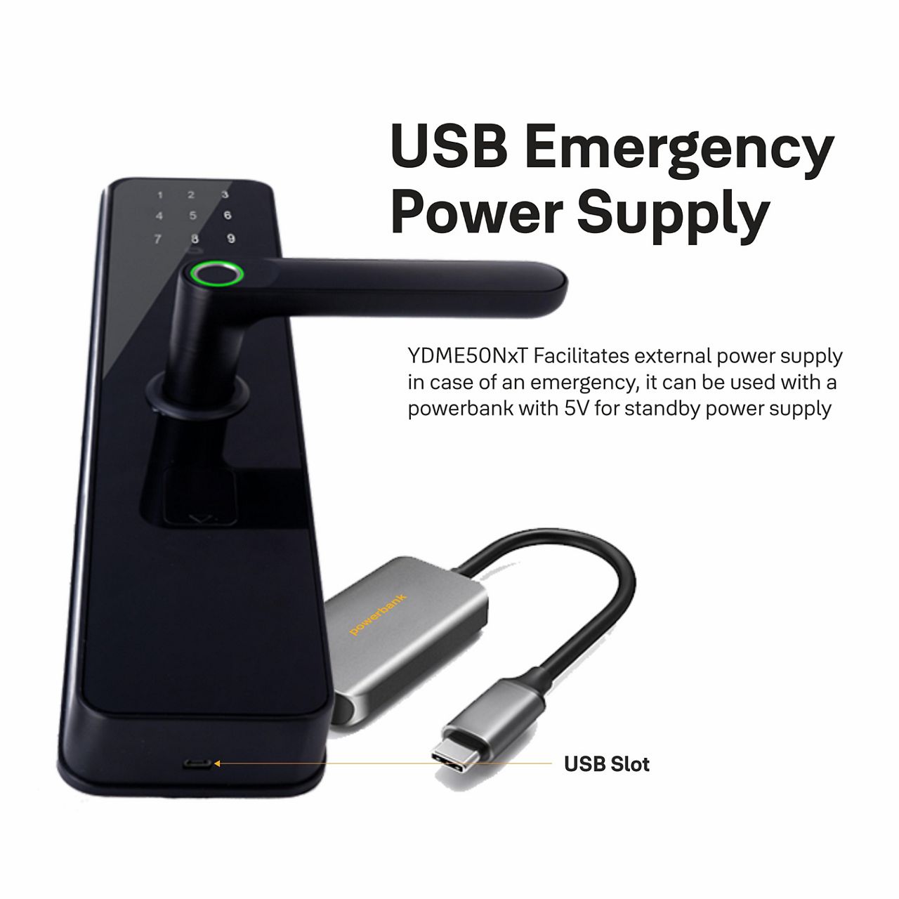 The Yale YDME50 NxT smart lock is a smart and extremely convenient solutions for your home. You can have all the various access option to enter your home either via our new biometric fingerprint scan, personalized PIN code.
