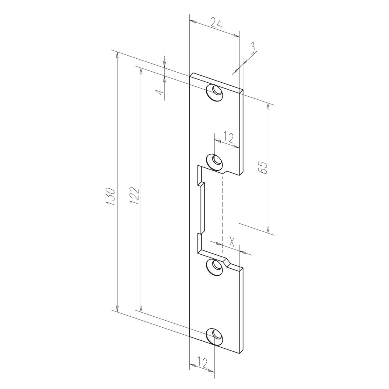 Image: Frontale 689 disegno con quote
